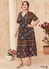 Boho Plus Size Riviera Maxi Dress For Women